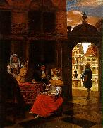 Musical Party in a Courtyard sg HOOCH, Pieter de